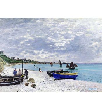 The Beach At Sainte-Adresse 1867