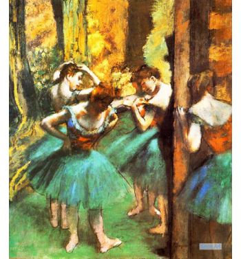 Dancers, Pink And Green