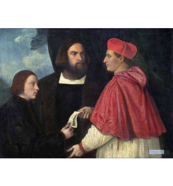 Girolamo And Cardinal Marco Corner Investing Marco Abbot Of Carrara With His Benefice