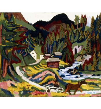 Landscape In Spring, Sertig, 1924 25