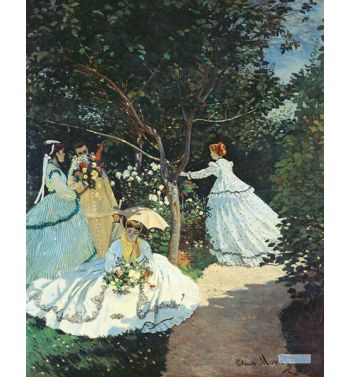 Women At The Garden At Ville d'Avray