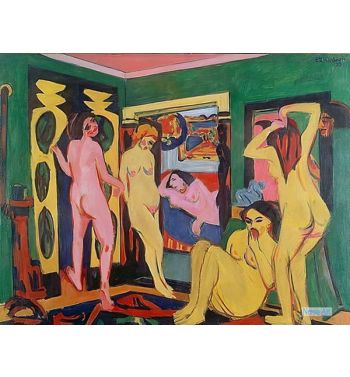 Bathers In Room 1909