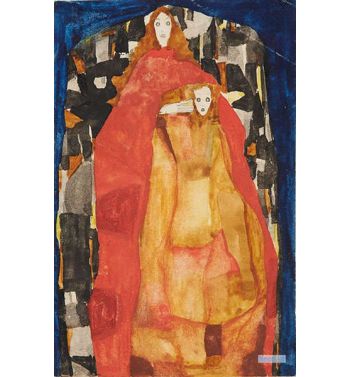 Mother With Child In Red Coat, 1911