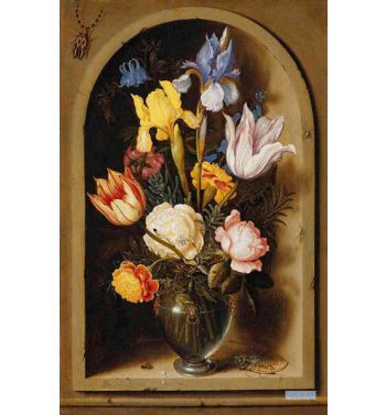 Bouquet Of Flowers In A Niche