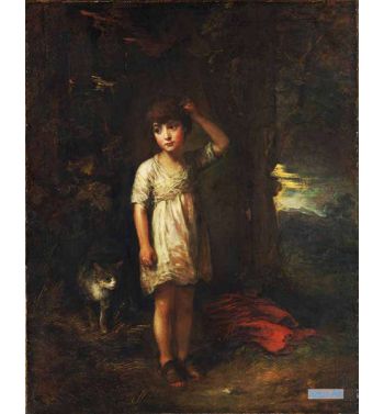 Boy With A Cat Morning