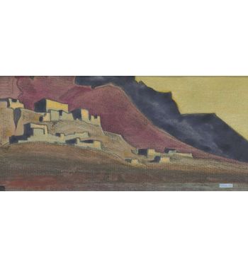 Tibetan Strongholds, Sketch, 1932