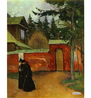 By A Monastery Entrance 1925