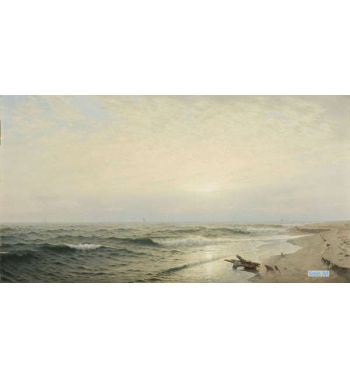 Beach At Long Branch Sunrise, 1872