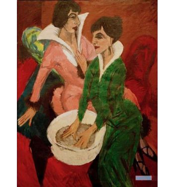 Two Women With Washbasin, The Sisters