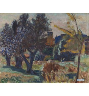 Landscape With Olive Trees And A Chapel, c1924
