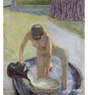 Nude Crouching In The Bathtub, 1918