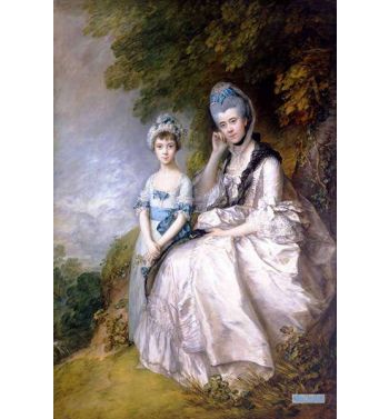 Hester Countess Of Sussex And Her Daughter