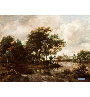 Landscape With Anglers And A Distant Town