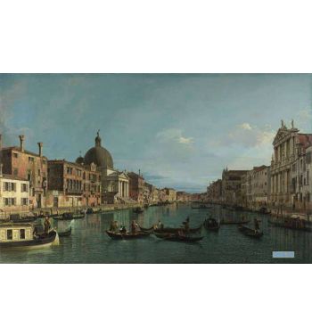 Venice The Grand Canal With S Simeone Piccolo