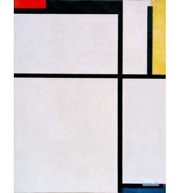 Composition With Red, Black, Yellow, Blue And Grey, 1