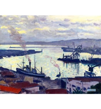 The Port Of Algiers In Grey Weather, 1942