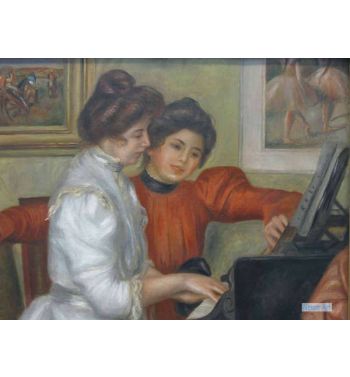 Yvonne And Christine Lerolle At The Piano
