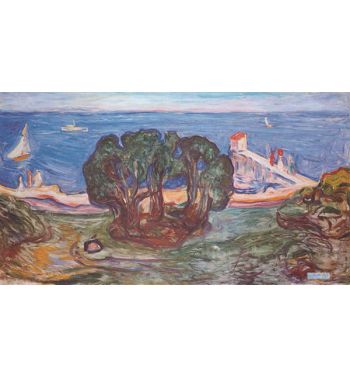 Baume Am Meer, 1904, Linde Frieze