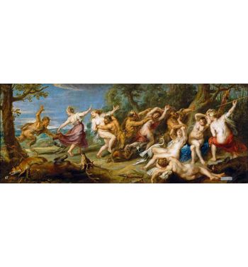 Diana And Her Nymphs Surprised By Satyrs