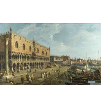 Venice The Doge's Palace And The Riva Degli Schiavoni