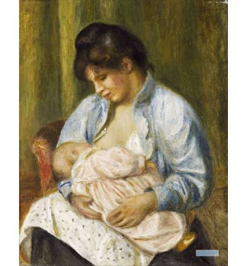 A Woman Nursing A Child