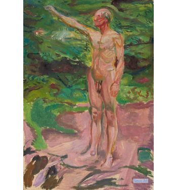 Male Nude In The Woods, 1919