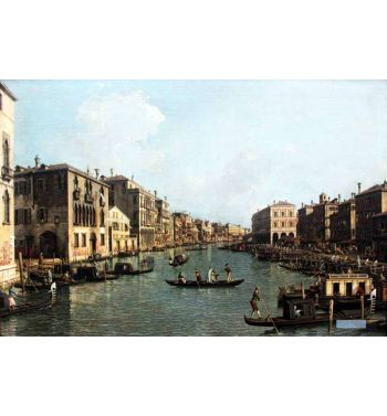 The Grand Canal With A View To The Southeast Of The Rialto Bridge
