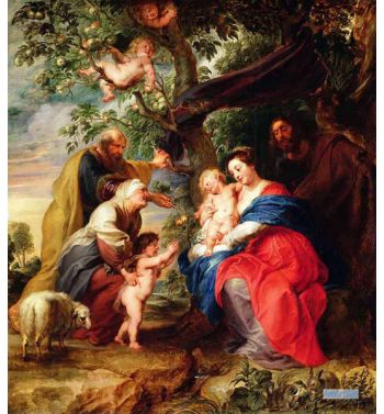 Ildefonso-Altar The Holy Family Under The Appletree