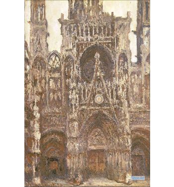 Rouen Cathedral The Portal Harmony In Brown 1894