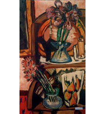 Still Life With Two Flower Vases