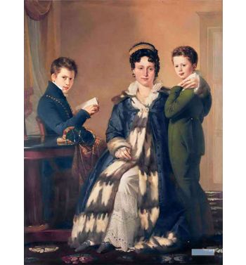 Madame Le Hideux And His Two Sons Paul And Victor