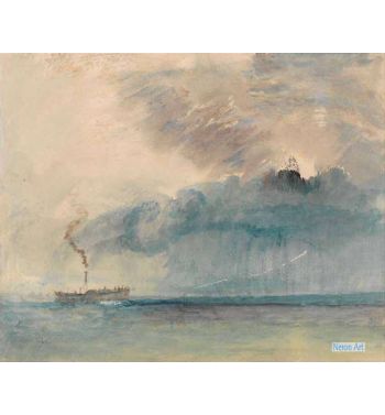 A Paddle-Steamer In A Storm