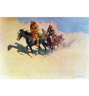 Jedediah Smith Making His Way Across The Desert From Green Riv
