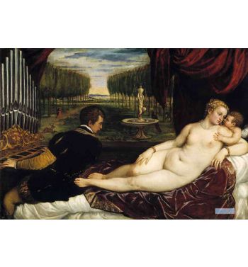 Venus And Cupid With An Organist