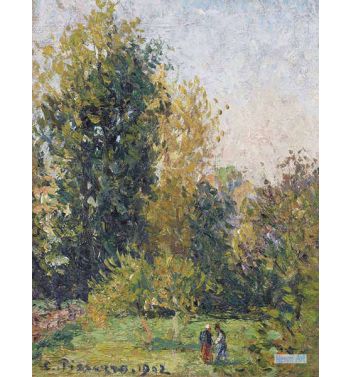 Landscape With Two Eragny Autumn Characters
