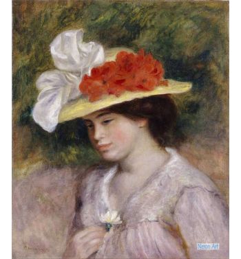 Woman In A Flowered Hat