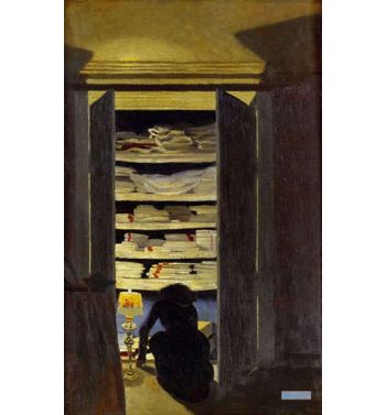 Woman Searching In A Closet