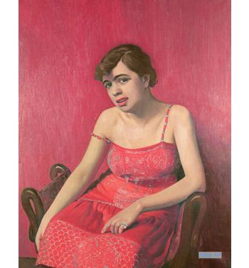 Romanian Woman In A Red Dress, 1925