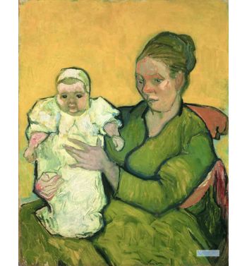 Portrait Of Madame Augustine Roulin And Baby Marcelle