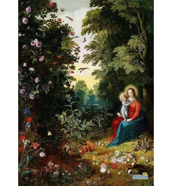 Madonna And Child In A Wooded Landscape