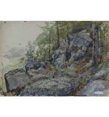 Woodland Boulders, c1877