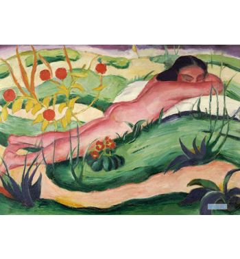 Nude Lying In The Flowers, 1910