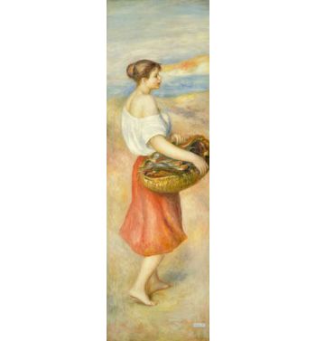 Girl With A Basket Of Fish