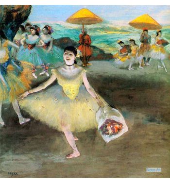 The Dancer With Bouquet Greeting