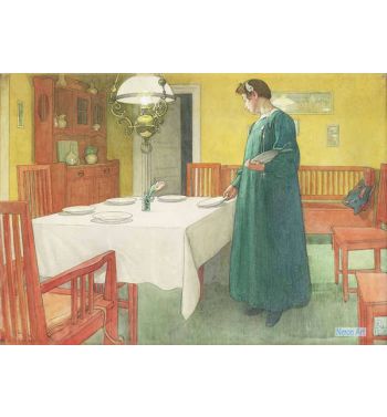 The Household (Lisbeth Setting The Table)