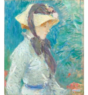 Young Woman With A Straw Hat