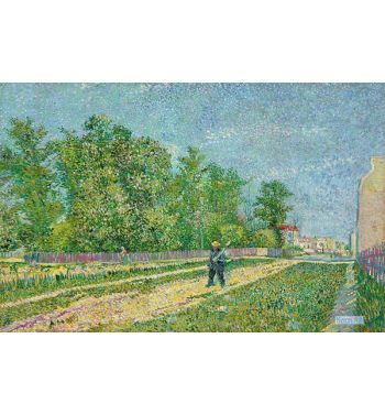 Man With Spade In A Suburb Of Paris