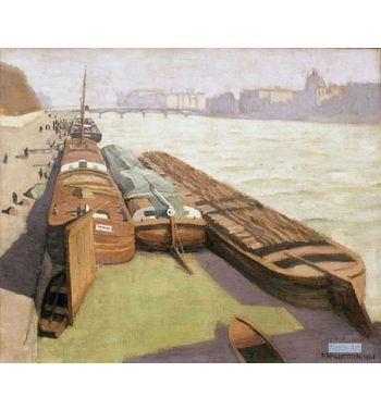 Barges, Banks Of The Seine