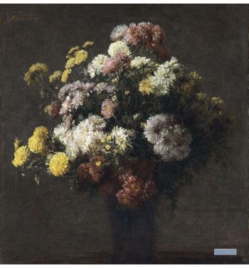Vase With Chrysanthemums
