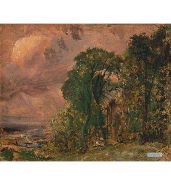 A View At Hampstead With Stormy Weather